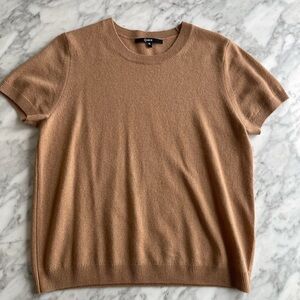 Quince Tan Crewneck Sweater